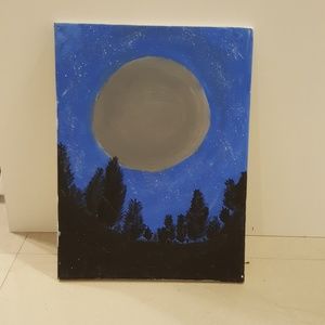Moon painting signed by me